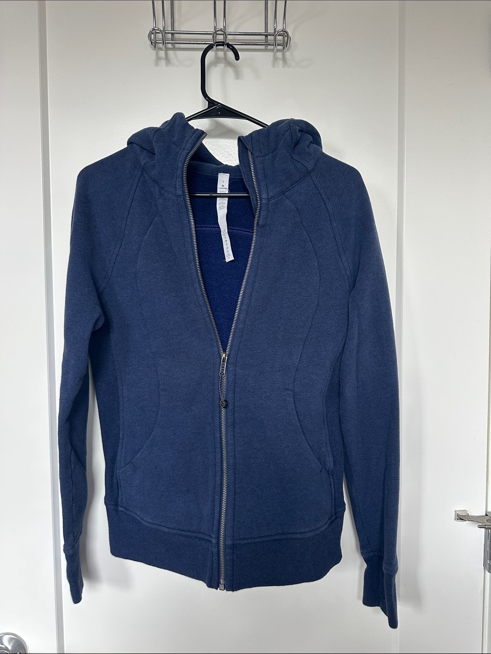 Lululemon Scuba Navy Zip-Up Hooded Sweatshirt